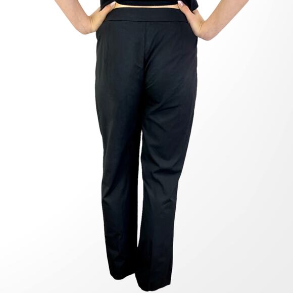 00s ANN TAYLOR Vintage Black High Waist Bootcut Dress Pants - Picture 4 of 6